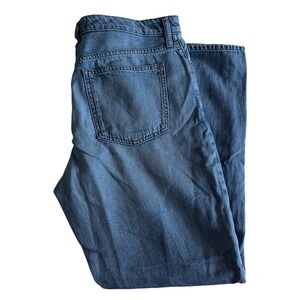 Madewell The Curvy Dean Easy Straight Jeans Womens 29 High Rise Light Wash Denim